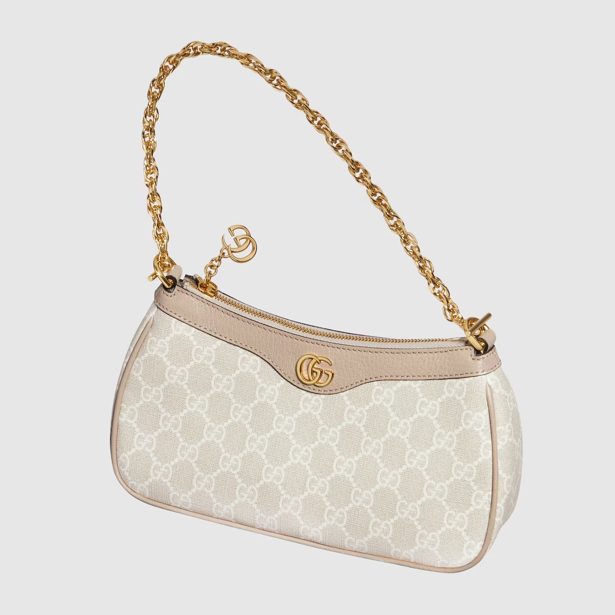 GUCCI Ophidia GG small handbag in beige and white GG Supreme