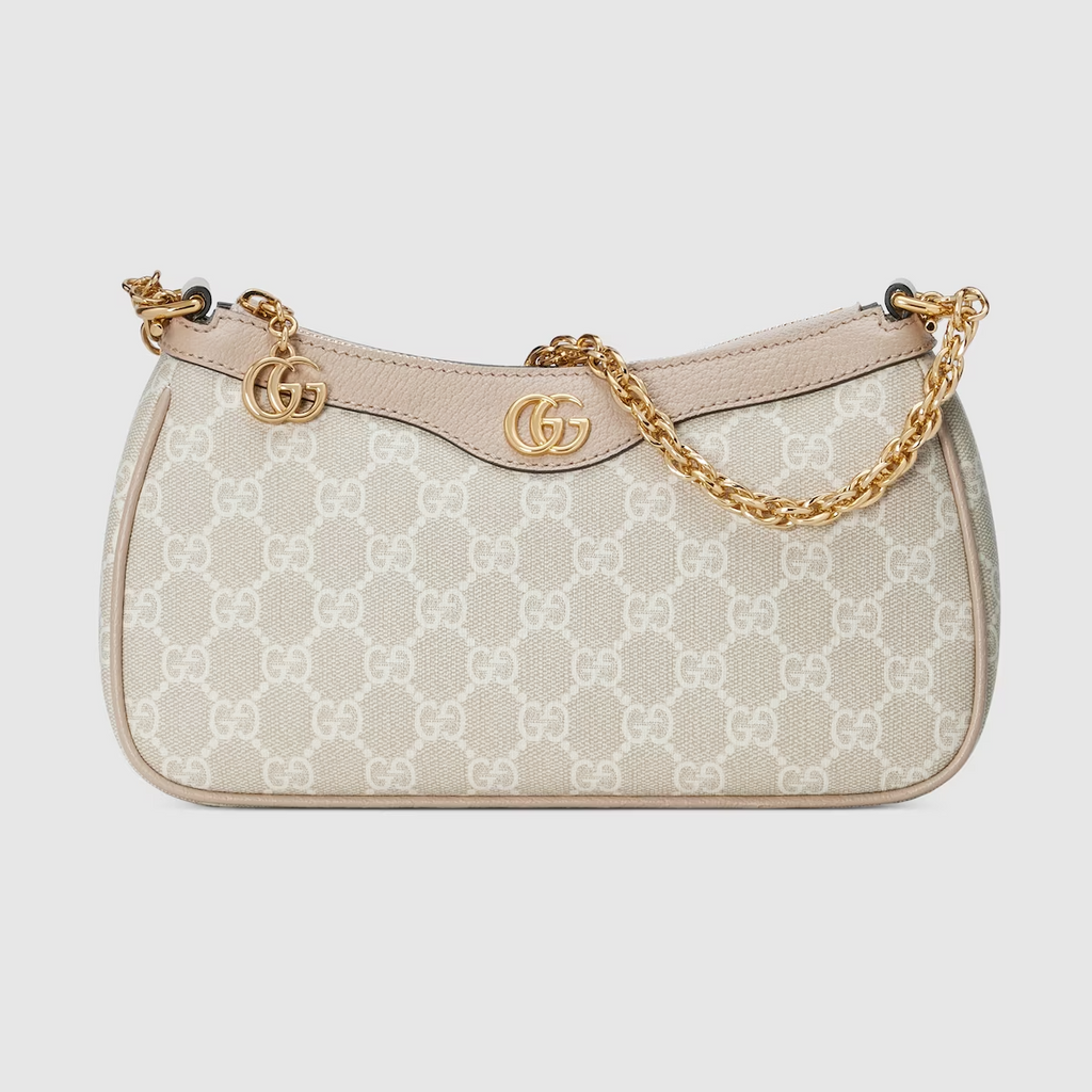 GUCCI Ophidia GG small handbag in beige and white GG Supreme