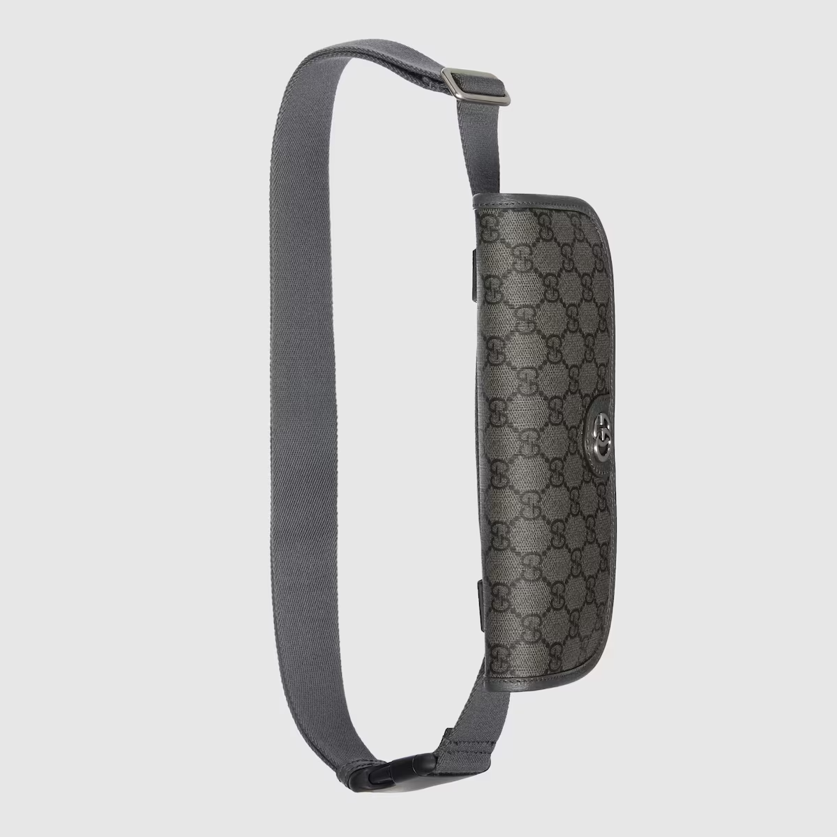 GUCCI Ophidia GG small belt bag in grey and black Supreme