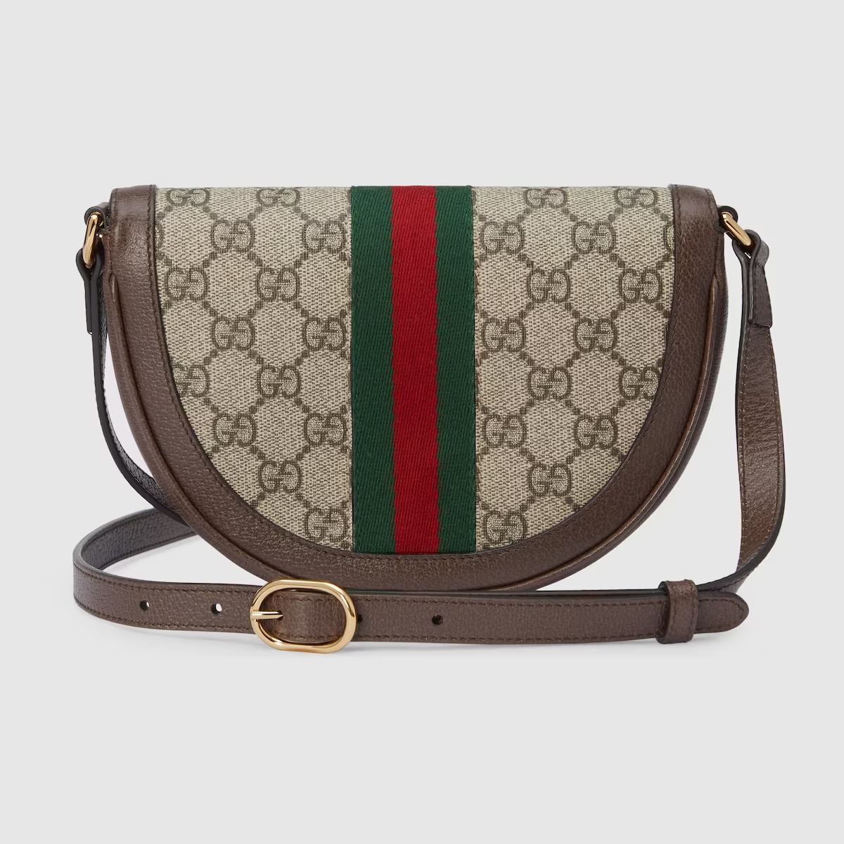 GUCCI Ophidia mini GG shoulder bag in beige and ebony Supreme