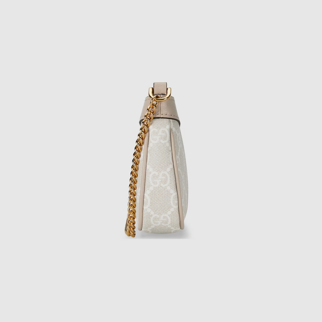 GUCCI Ophidia mini bag in beige and white Supreme