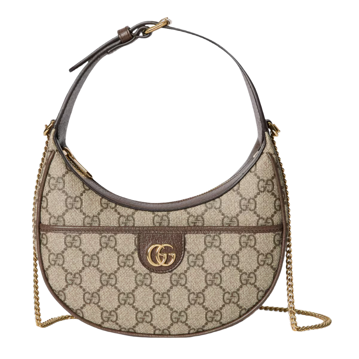 GUCCI Ophidia GG super mini shoulder bag in beige and ebony GG Supreme