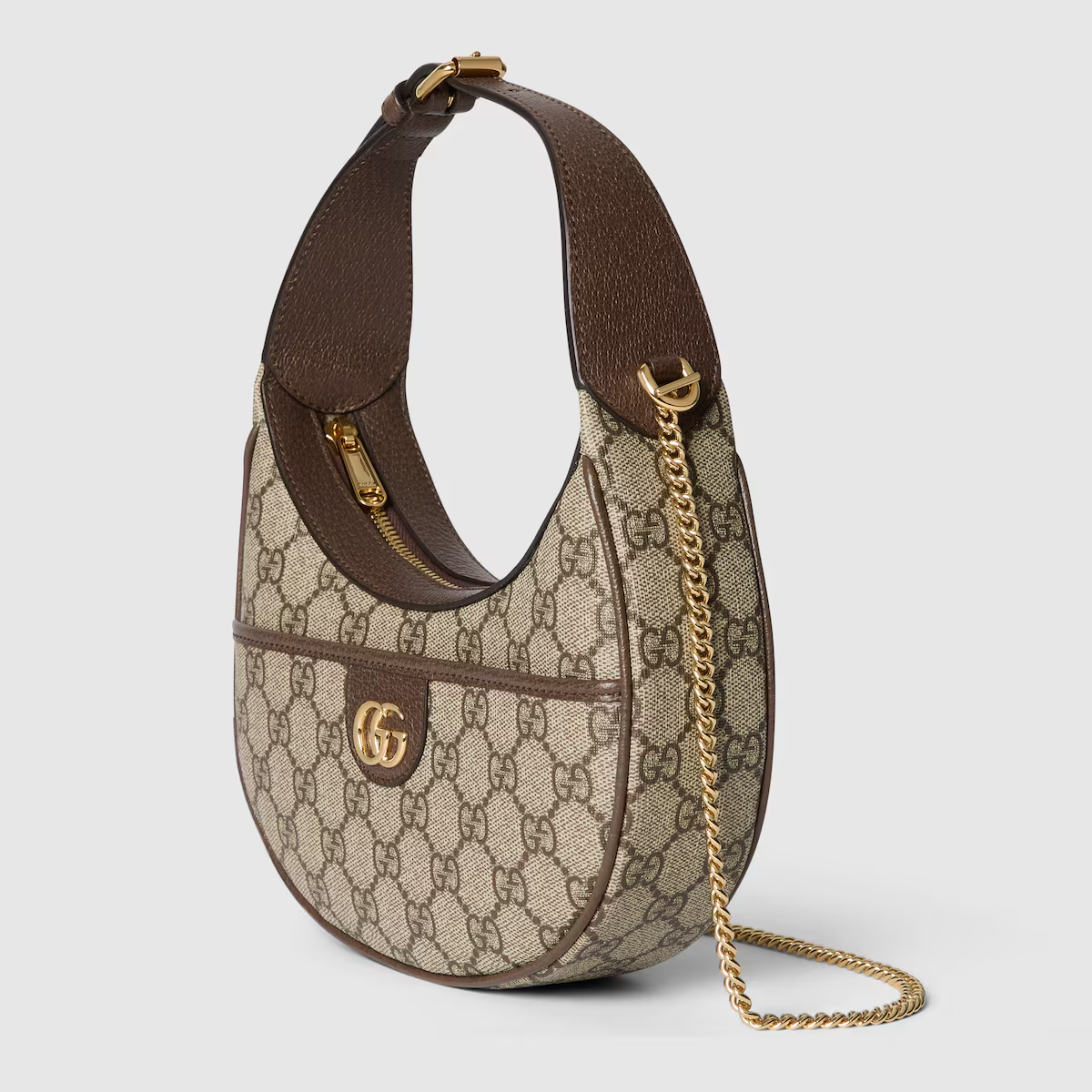 GUCCI Ophidia GG super mini shoulder bag in beige and ebony GG Supreme