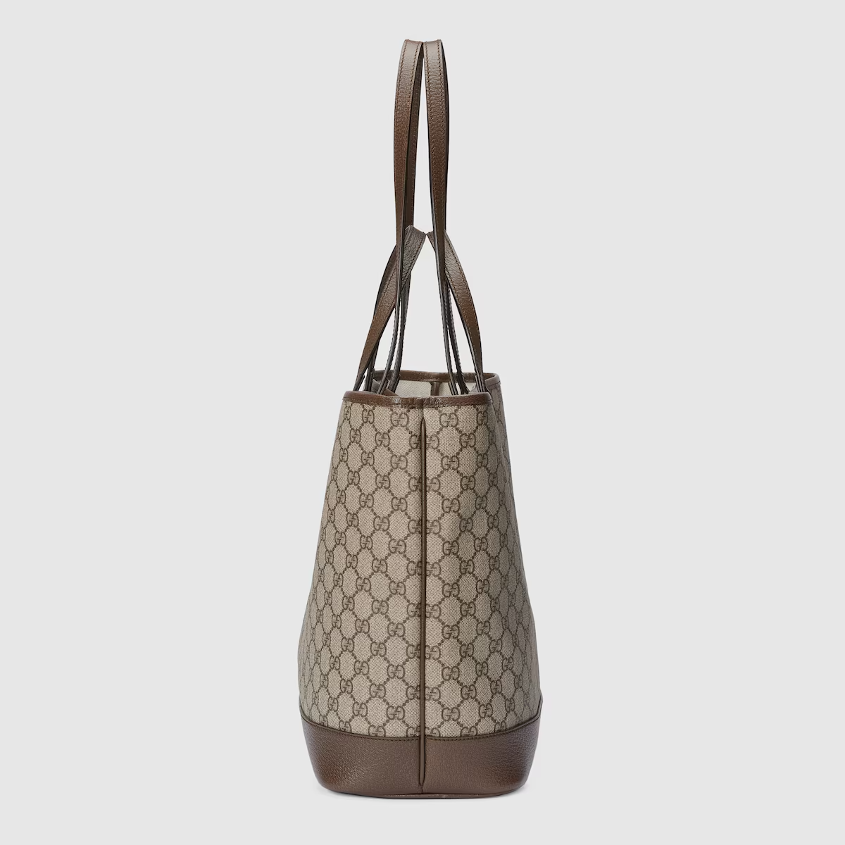 GUCCI Ophidia medium tote bag in beige and ebony Supreme