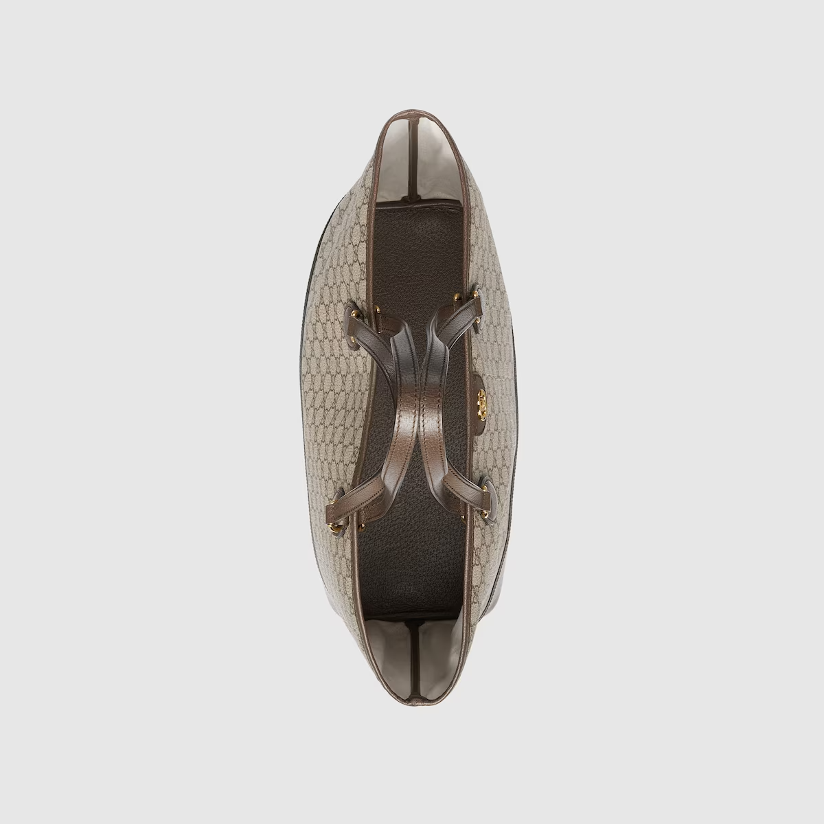 GUCCI Ophidia medium tote bag in beige and ebony Supreme