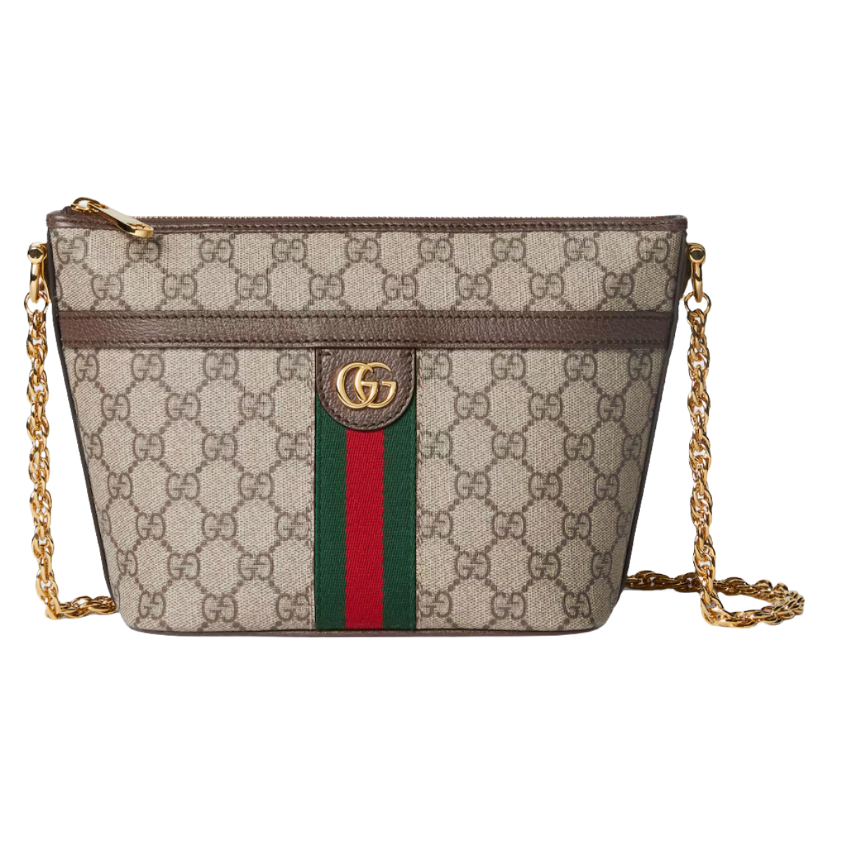 GUCCI Ophidia GG mini shoulder bag in beige and ebony GG Supreme