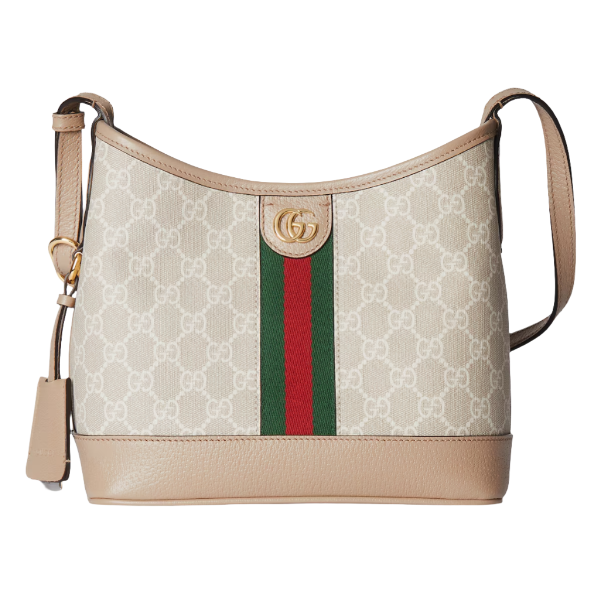 GUCCI Ophidia GG small shoulder bag in beige and white GG Supreme