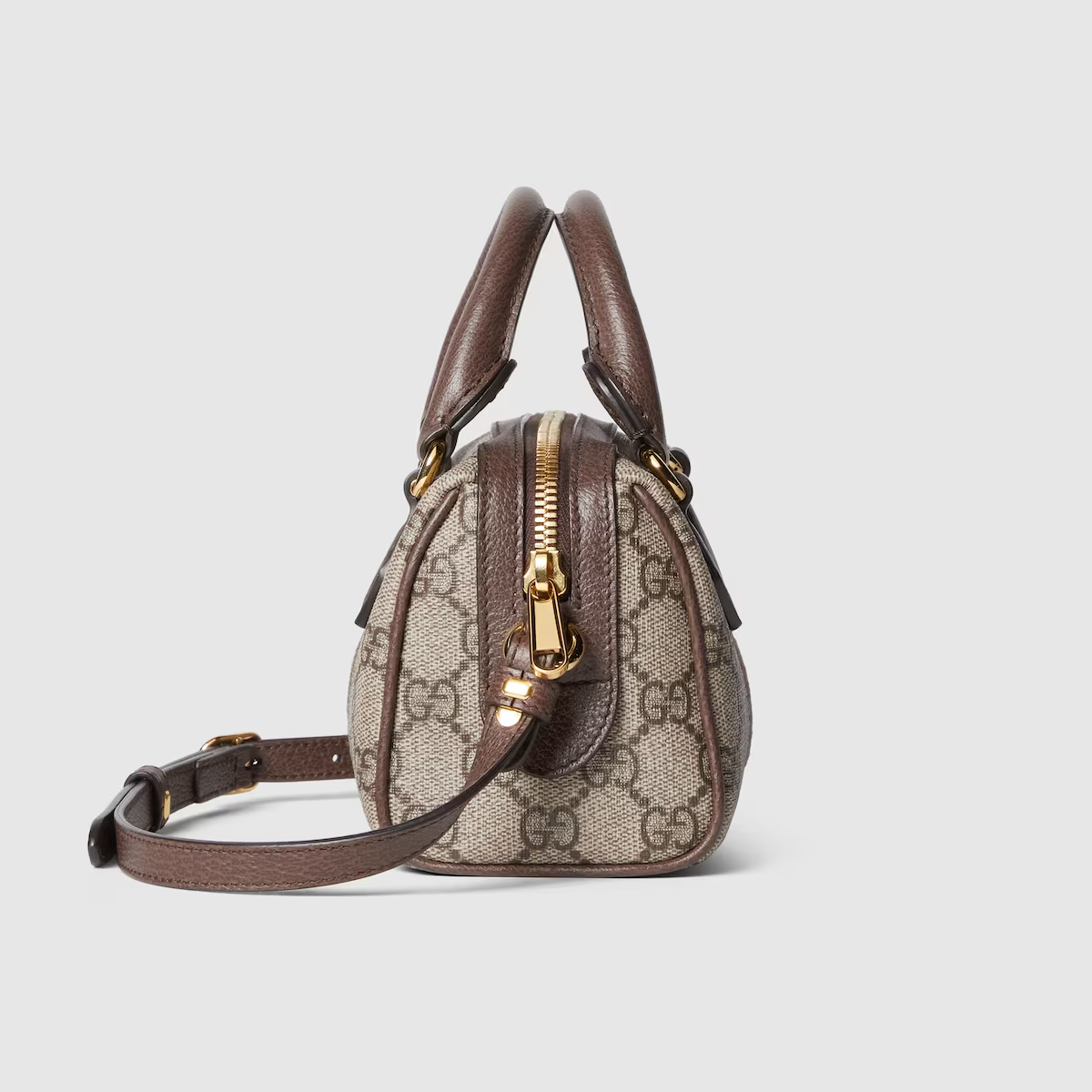 GUCCI  Ophidia super mini bag in beige and ebony Supreme