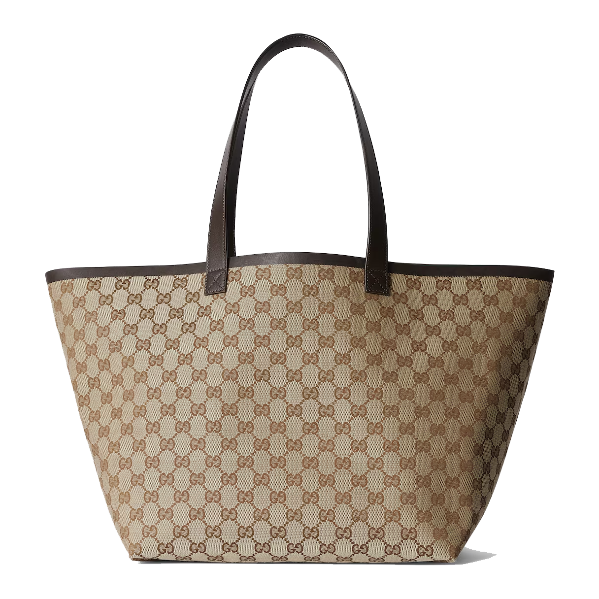 Original GG medium tote bag in beige and ebony GG canvas