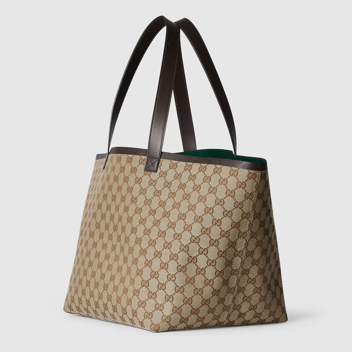 Original GG medium tote bag in beige and ebony GG canvas