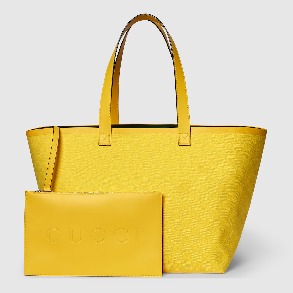 GG medium tote bag in yellow GG canvas