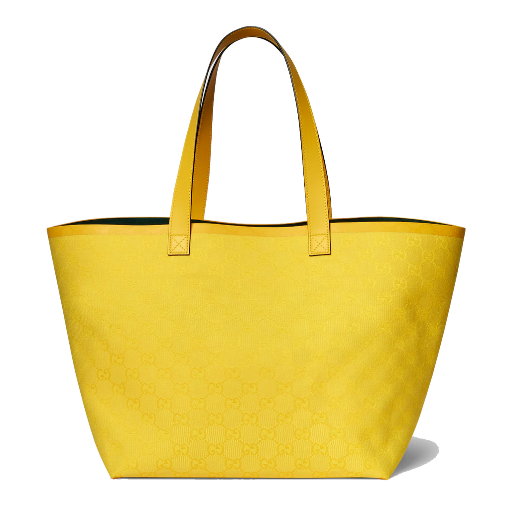GG medium tote bag in yellow GG canvas