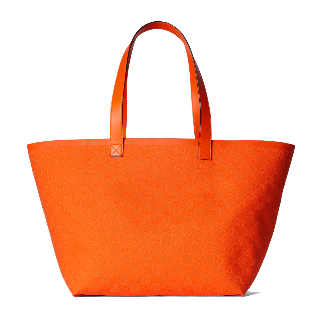 GG medium tote bag in orange GG canvas