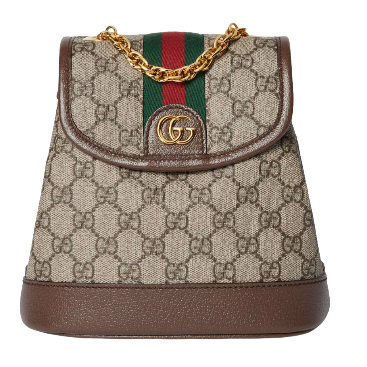 GUCCI Ophidia mini backpack in beige and ebony Supreme