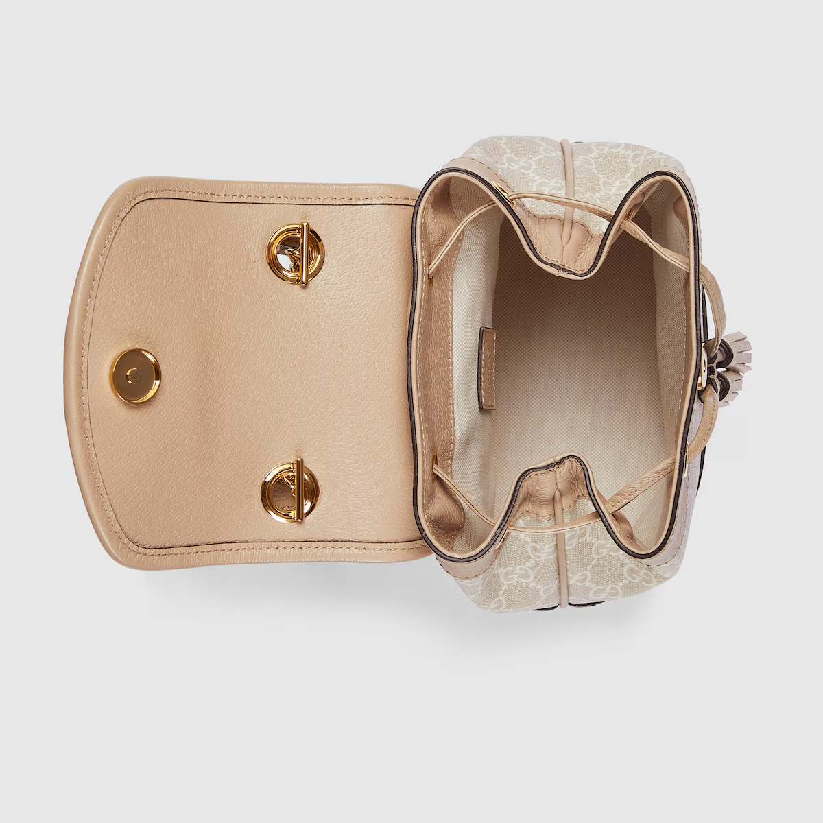 GUCCI Ophidia mini backpack in beige and white GG Supreme