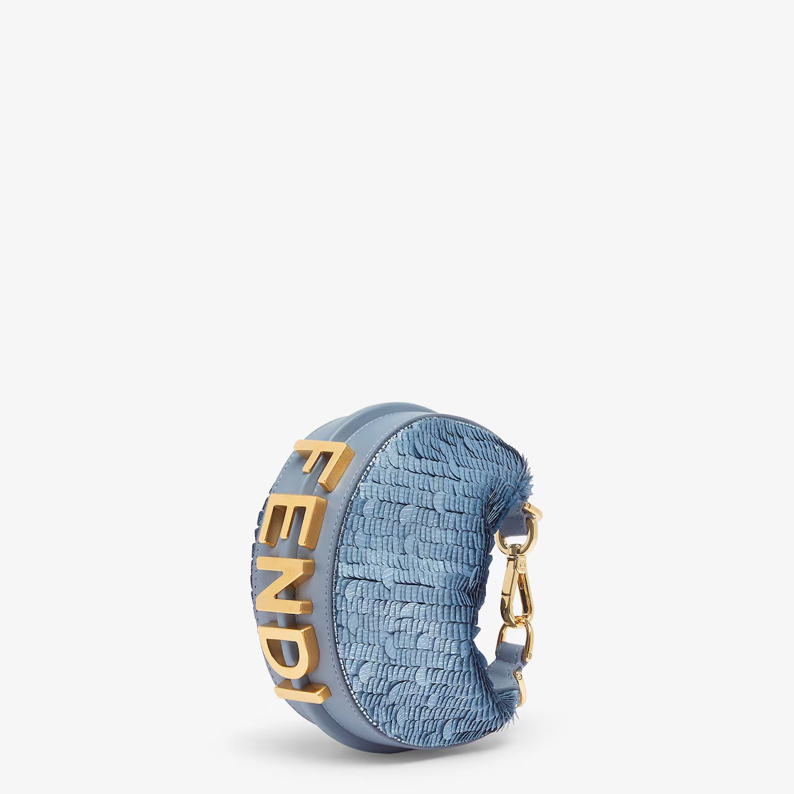 Fendi Nano Fendigraphy - Blue sequin charm