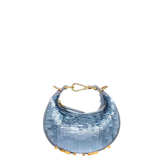 Fendi Nano Fendigraphy - Blue sequin charm