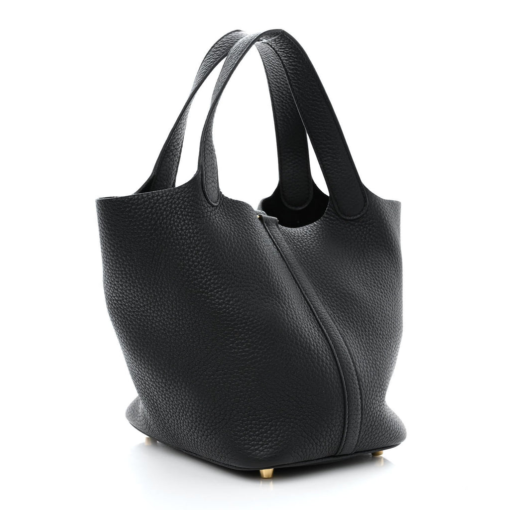 HERMES TAURILLON CLEMENCE PICOTIN LOCK 18 PM BLACK