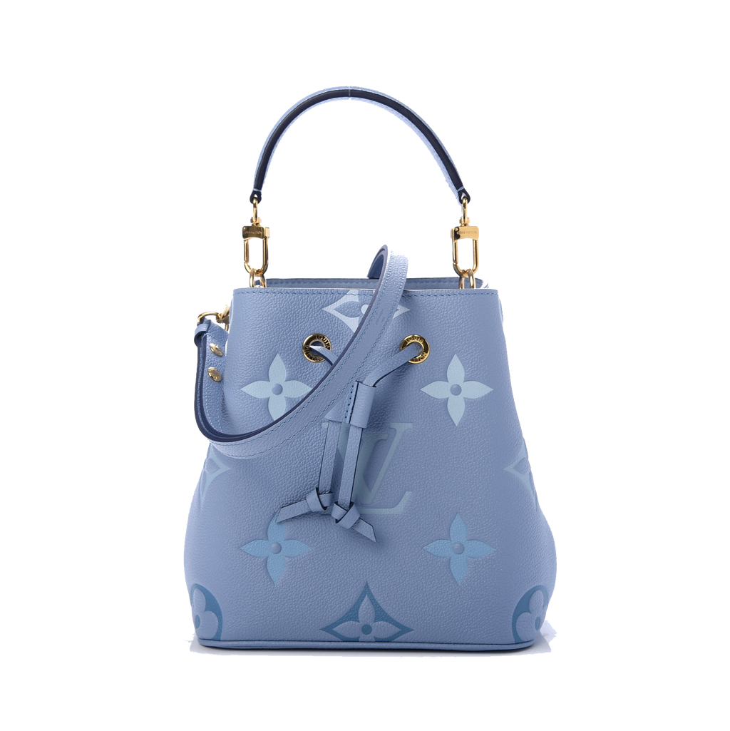 LOUIS VUITTON EMPREINTE MONOGRAM GIANT BY THE POOL NEONOE BB SUMMER BLUE