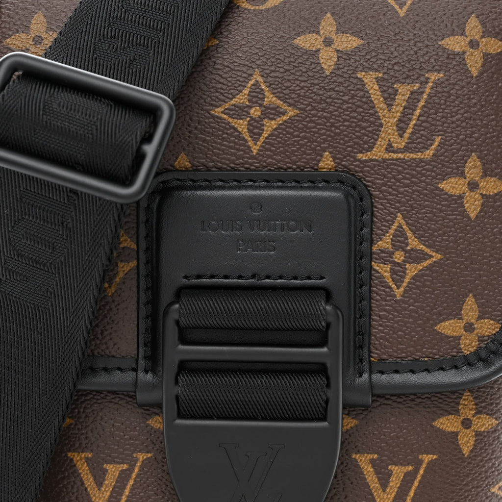 LOUIS VUITTON Monogram Macassar Archy Messenger PM