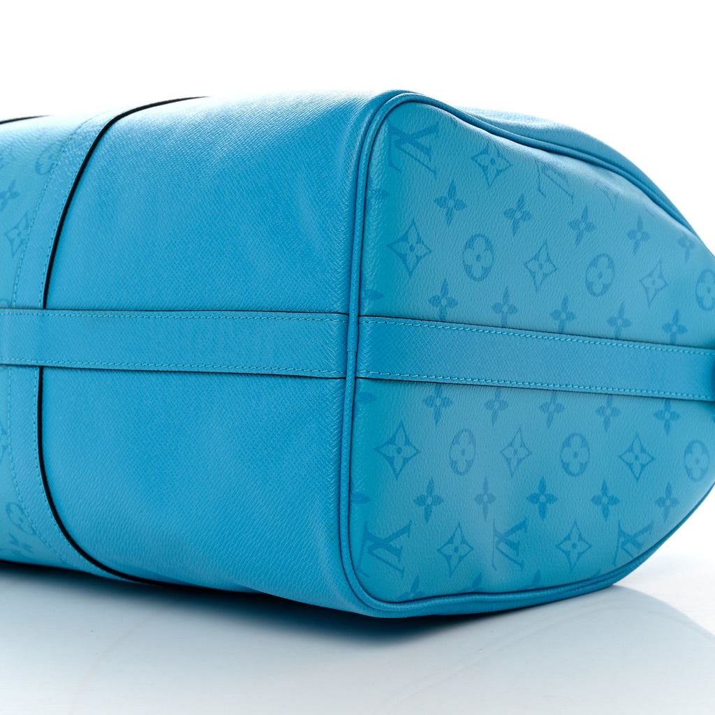 Louis Vuitton Taigarama Keepall Bandouliere 50 Blue Lagoon