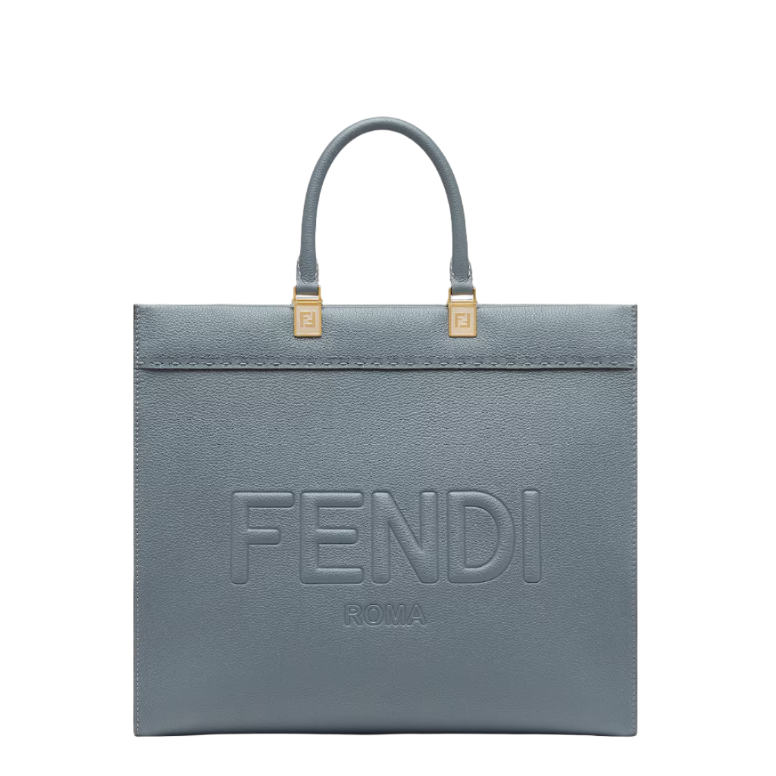 Fendi Sunshine Medium - Blue leather shopper
