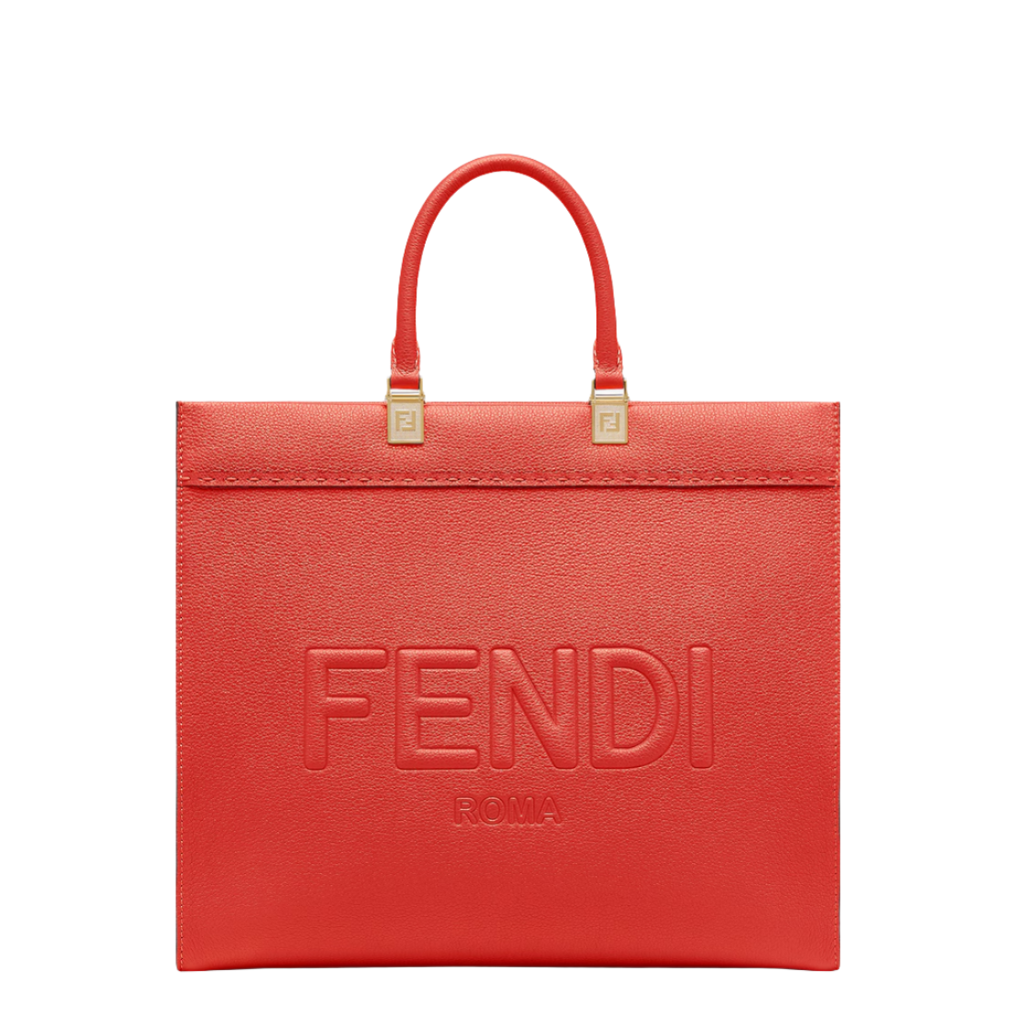 Fendi Sunshine Medium - Red leather shopper