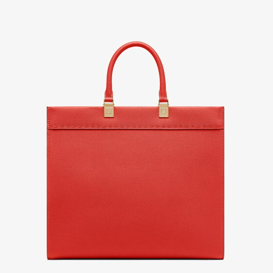 Fendi Sunshine Medium - Red leather shopper