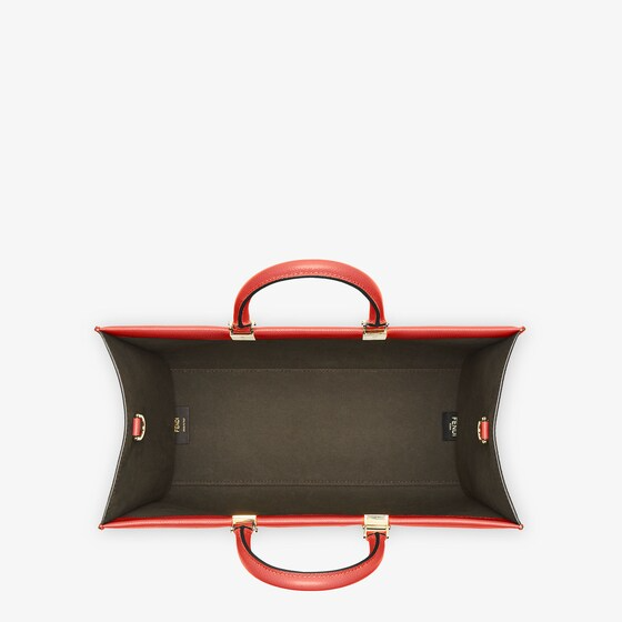 Fendi Sunshine Medium - Red leather shopper