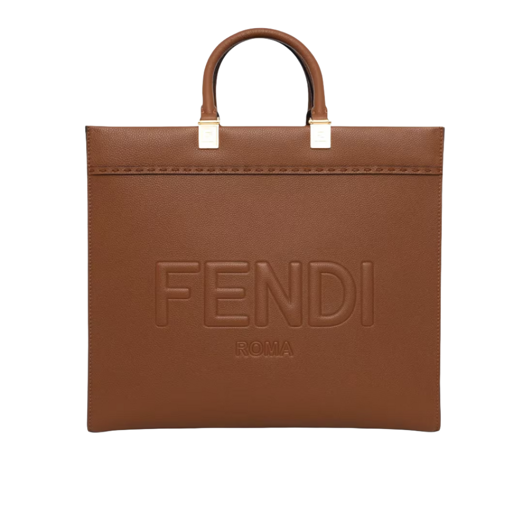 Fendi Sunshine Medium - Brown leather shopper