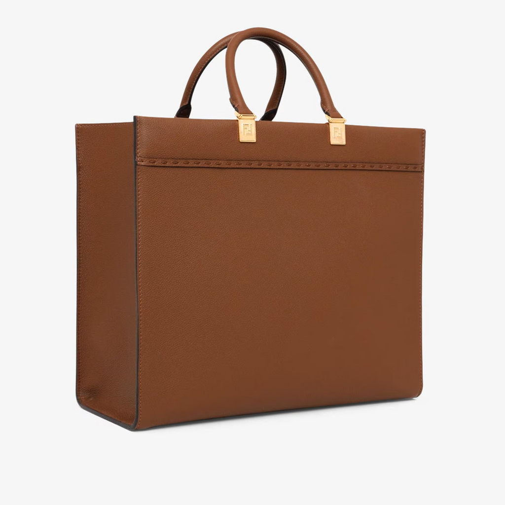 Fendi Sunshine Medium - Brown leather shopper