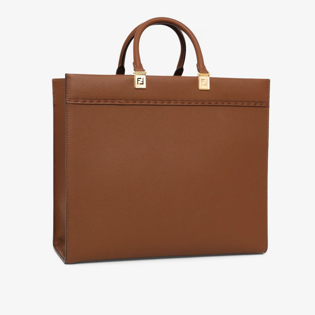 Fendi Sunshine Medium - Brown leather shopper