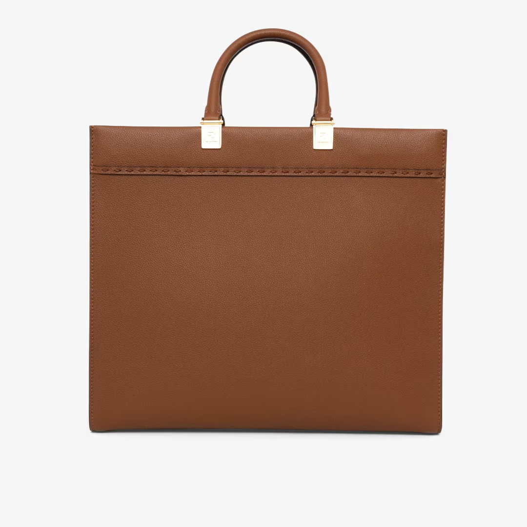 Fendi Sunshine Medium - Brown leather shopper