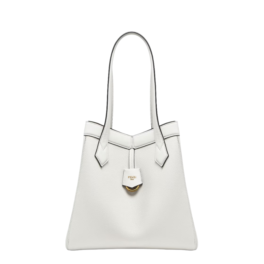 Fendi Origami Medium - White leather bag that can be transformed