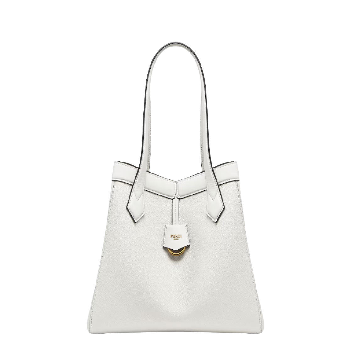 Fendi Origami Medium - White leather bag that can be transformed