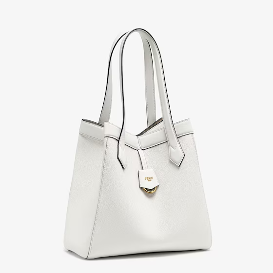 Fendi Origami Medium - White leather bag that can be transformed