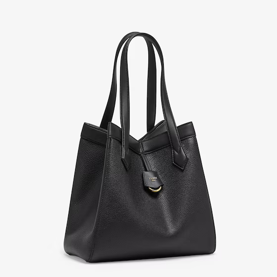 Fendi Origami Medium - Black leather bag that can be transformed