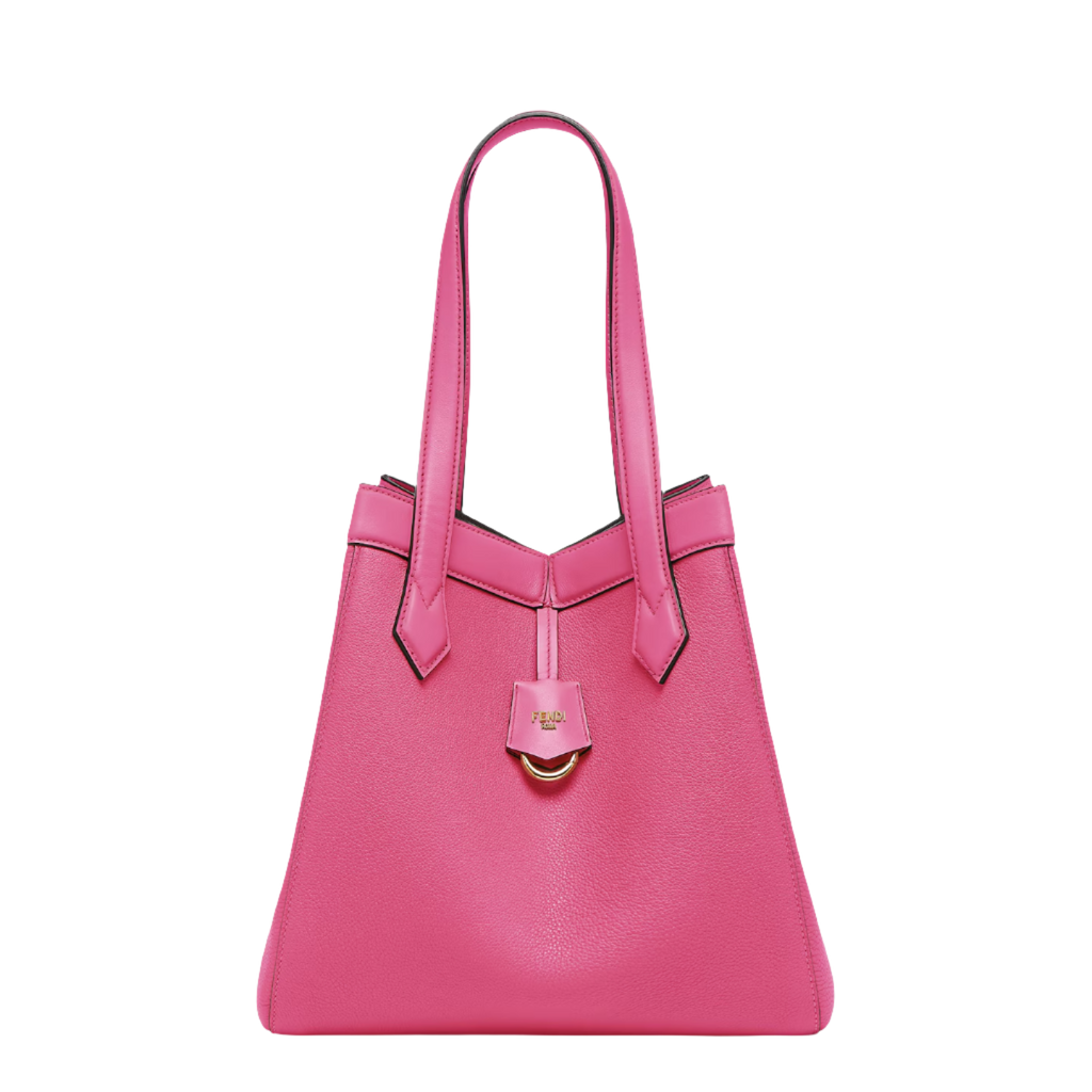 Fendi Origami Medium - Fuchsia leather bag that can be transformed