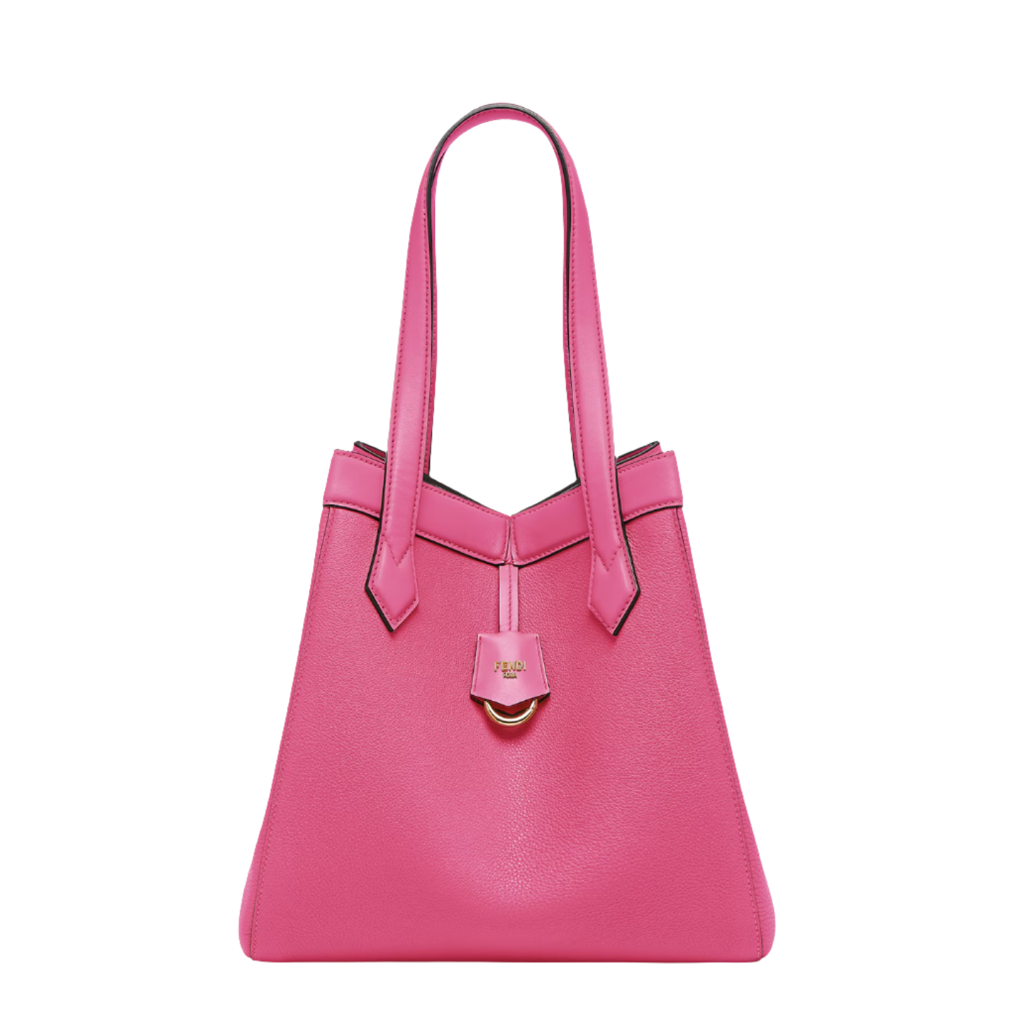 Fendi Origami Medium - Fuchsia leather bag that can be transformed