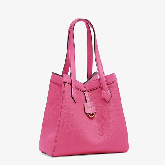 Fendi Origami Medium - Fuchsia leather bag that can be transformed