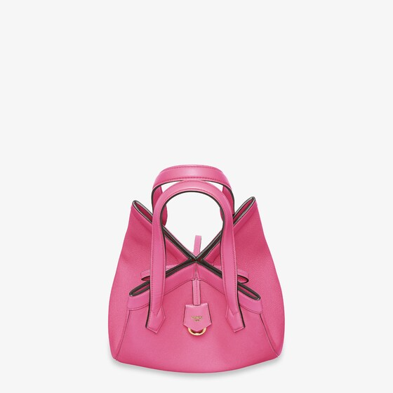 Fendi Origami Medium - Fuchsia leather bag that can be transformed