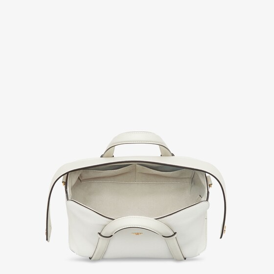 Fendi Boston 365 - Bag in ice white leather