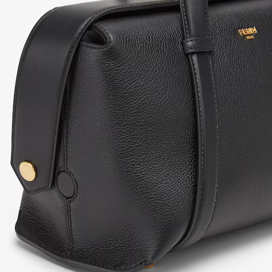 Fendi Boston 365 - Black leather bag
