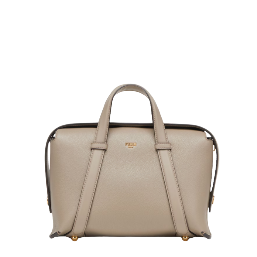 Fendi Boston 365 - Dove grey leather bag