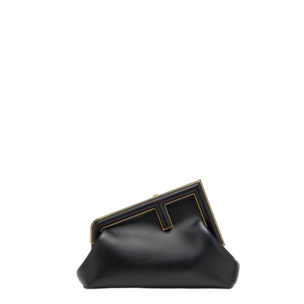Fendi First Small - Black nappa leather bag
