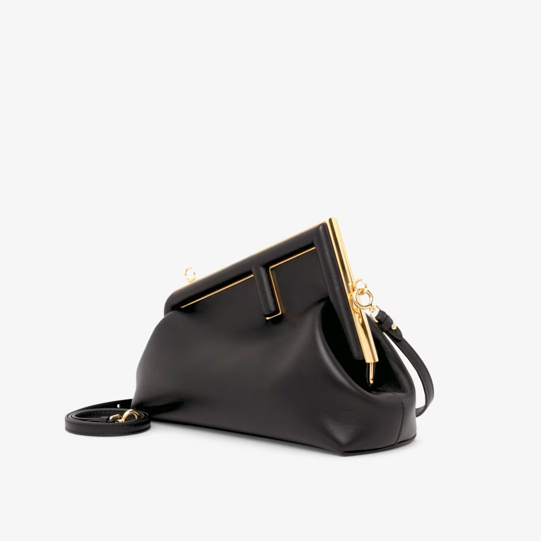 Fendi First Small - Black nappa leather bag