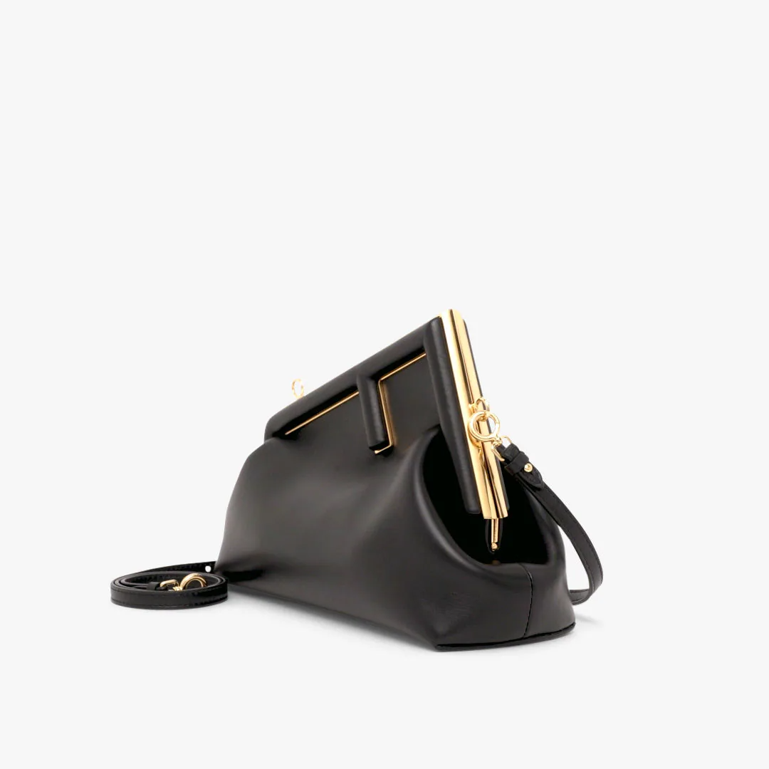 Fendi First Small - Black nappa leather bag