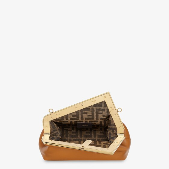 Fendi First Small - Brown leather bag