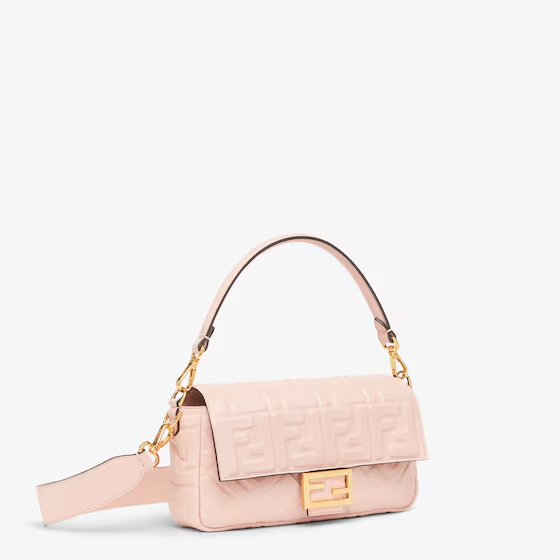 Fendi Baguette - Pink nappa leather bag