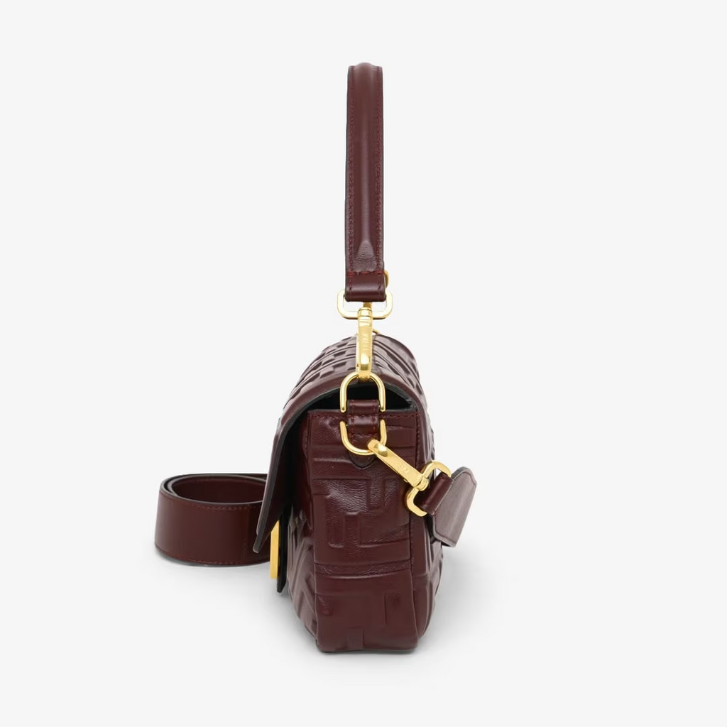 Fendi Baguette - Burgundy nappa leather bag